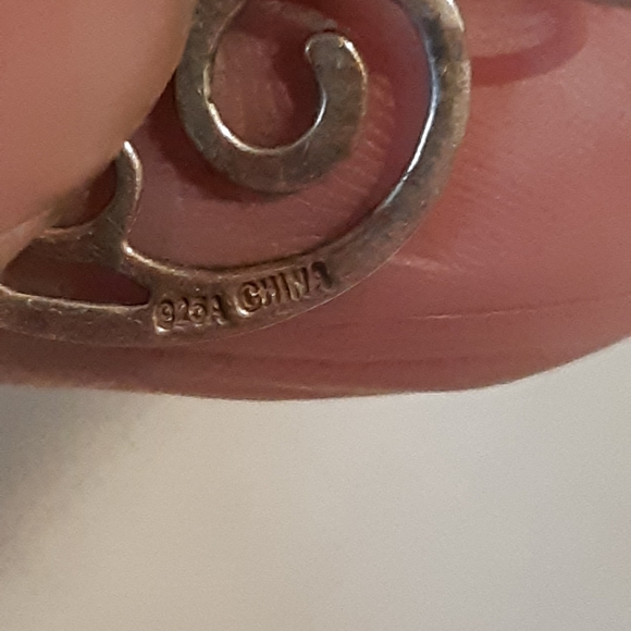 Sterling Heart Pierced Earring - Picture 2 of 3